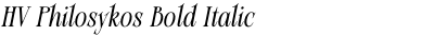 HV Philosykos Bold Italic