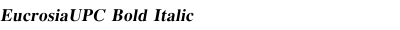 EucrosiaUPC Bold Italic