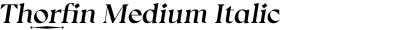 Thorfin Medium Italic