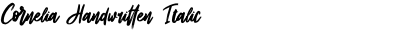 Cornelia Handwritten Italic