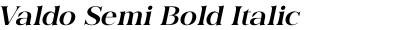 Valdo Semi Bold Italic