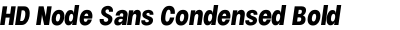 HD Node Sans Condensed Bold Italic