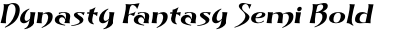 Dynasty Fantasy Semi Bold Italic