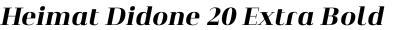 Heimat Didone 20 Extra Bold Italic