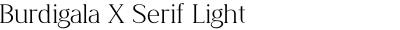 Burdigala X Serif Light