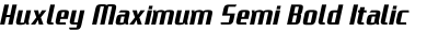 Huxley Maximum Semi Bold Italic