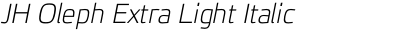 JH Oleph Extra Light Italic