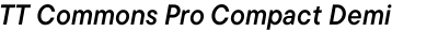 TT Commons Pro Compact Demi Bold Italic