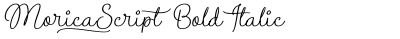 Morica Script Bold Italic