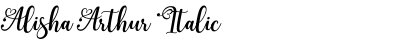 Alisha Arthur Italic