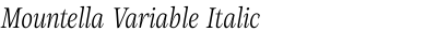 Mountella Variable Italic