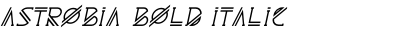 Astrobia Bold Italic