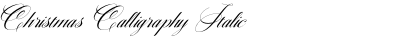 Christmas Calligraphy Italic