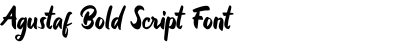 Agustaf Bold Script Font