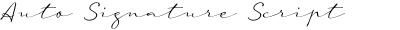 Auto Signature Script
