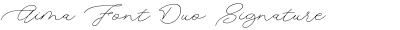 Aima Font Duo Signature