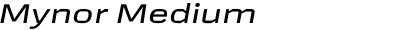 Mynor Medium Expanded Italic