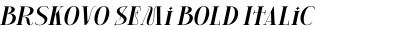 Brskovo Semi Bold Italic