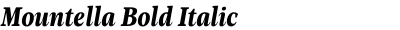 Mountella Bold Italic