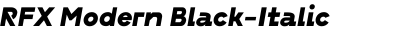 RFX Modern Black-Italic