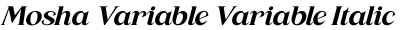 Mosha Variable Variable Italic