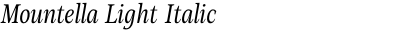 Mountella Light Italic
