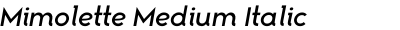 Mimolette Medium Italic