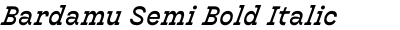 Bardamu Semi Bold Italic