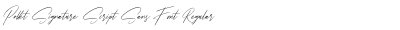 Pollet Signature Script Sans Font Regular