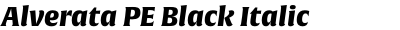 Alverata PE Black Italic