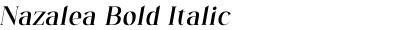 Nazalea Bold Italic