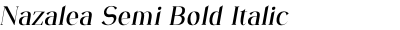 Nazalea Semi Bold Italic
