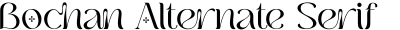 Bochan Alternate Serif