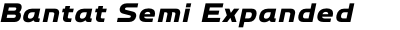 Bantat Semi Expanded Bold Italic