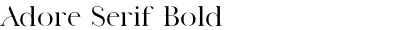 Adore Serif Bold