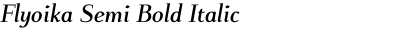Flyoika Semi Bold Italic