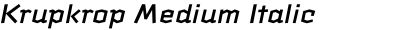 Krupkrop Medium Italic