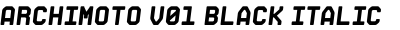 Archimoto V01 Black Italic