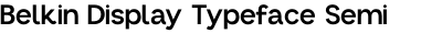 Belkin Display Typeface Semi Bold