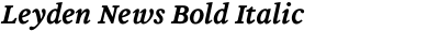 Leyden News Bold Italic
