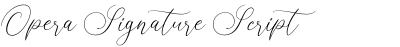 Opera Signature Script