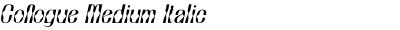 Collogue Medium Italic