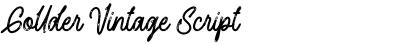 Gollder Vintage Script