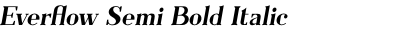 Everflow Semi Bold Italic