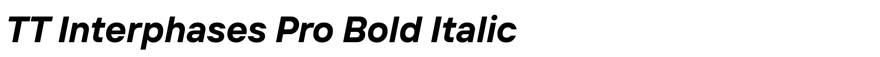 TT Interphases Pro Bold Italic