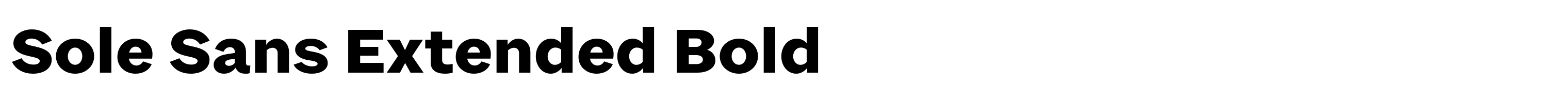 Sole Sans Extended Bold