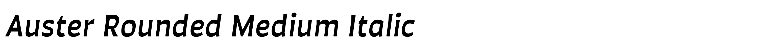 Auster Rounded Medium Italic