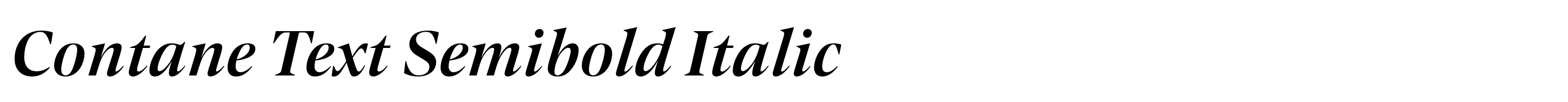 Contane Text Semibold Italic