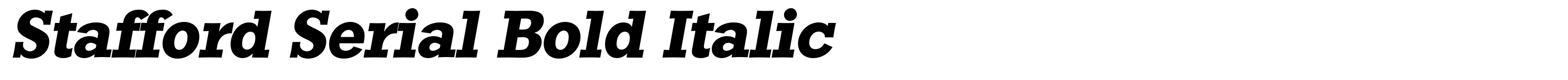 Stafford Serial Bold Italic