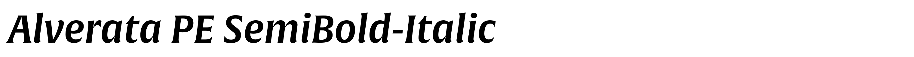 Alverata PE SemiBold-Italic